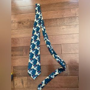 Rene Chagal Handmade Mens Rene Chagal Designer Silk Duck Hunting Necktie